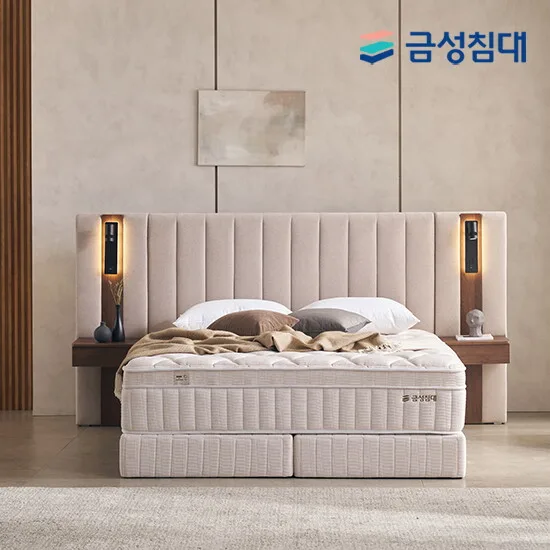 [금성침대] 루미에르 호텔형 침대 프레임+매트리스+패널1 퀸Q